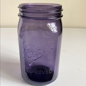 Purple Glass Ball Improved Quart Mason Jar 100 Years of American Heritage USA
